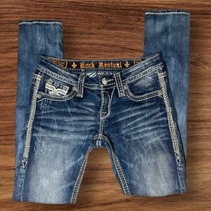 Rock Revival Skinny Jeans Size 26